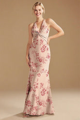 Special Moment Floral Pink Bridesmaid Dresses for Unforgettable Weddings - Pink Floral - PromDressClub